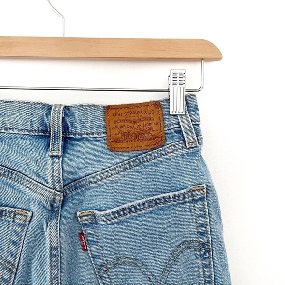 LEVI’S | Ribcage Straight Ankle Jeans Size 25 Light Wash Distressed Tango Fade - Picture 10 of 12